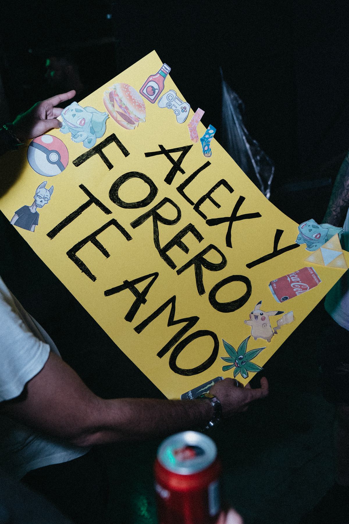 Cartel de fans: Alex y Forero te amo